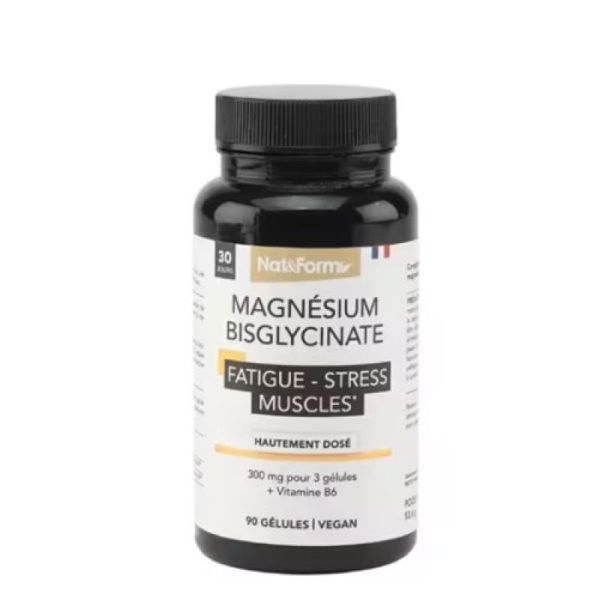 Nat&Form - Magnésium Bisglycinate hautement dosé 90 gélules