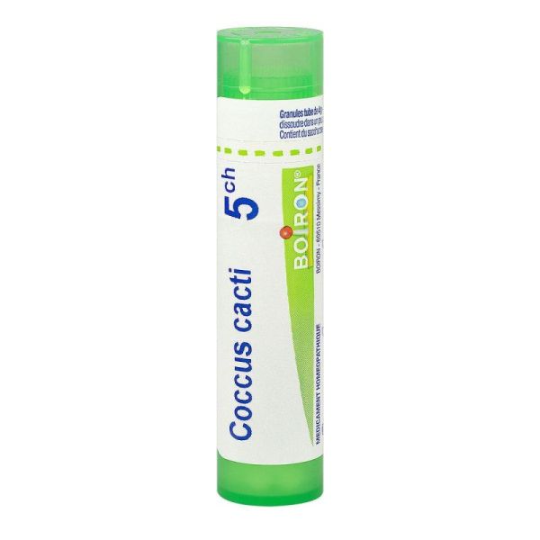 Boiron Coccus cacti 5 CH granules en pneumologie