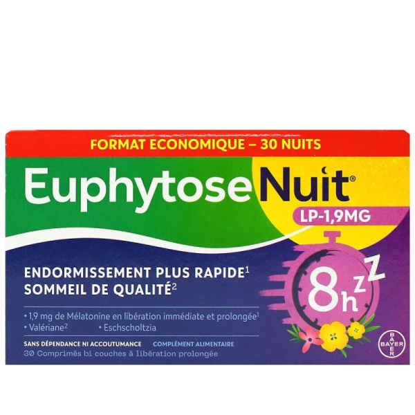 Euphytose Nuit comprimés LP 1,9 mg (30 comprimés)