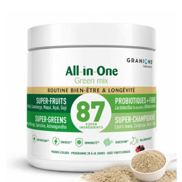 All-in-One green mix routine bien-être & longévité programme 20 à 40 jours