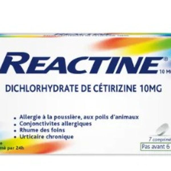 Reactine ( Cétirizine ) 10 mg (7 comprimés)