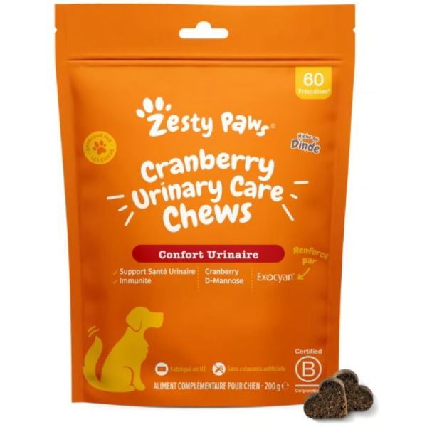 Zesty paws - 60 friandises confort urinaire pour CHIEN
