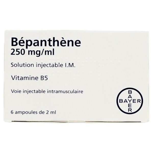 Bepanthène solution injectable 250 mg/ml (ampoule de 2 ml)