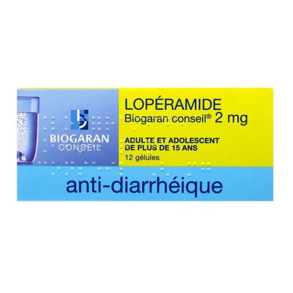 Biogaran Lopéramide 2 mg gélules (12 unités)