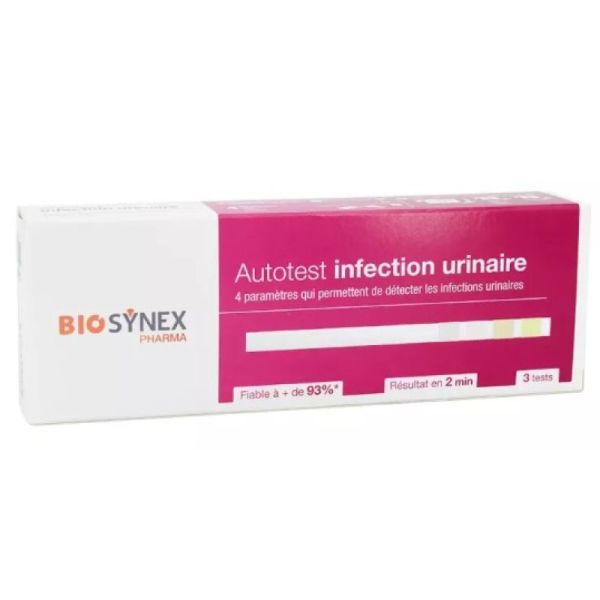 Biosynex - Autotest test infection urinaire boite de 3