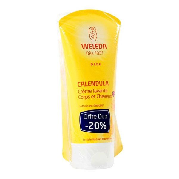 Weleda Crème lavante corps et cheveux Lot de 2 (200 ml)
