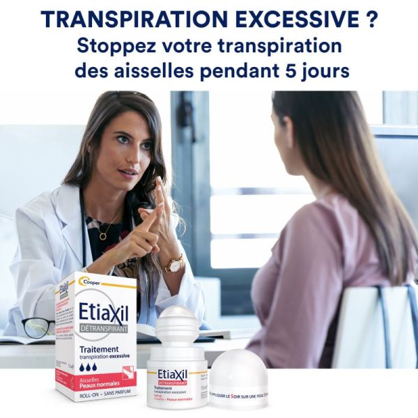 Etiaxil détranspirant aisselles peaux normales lot de 2