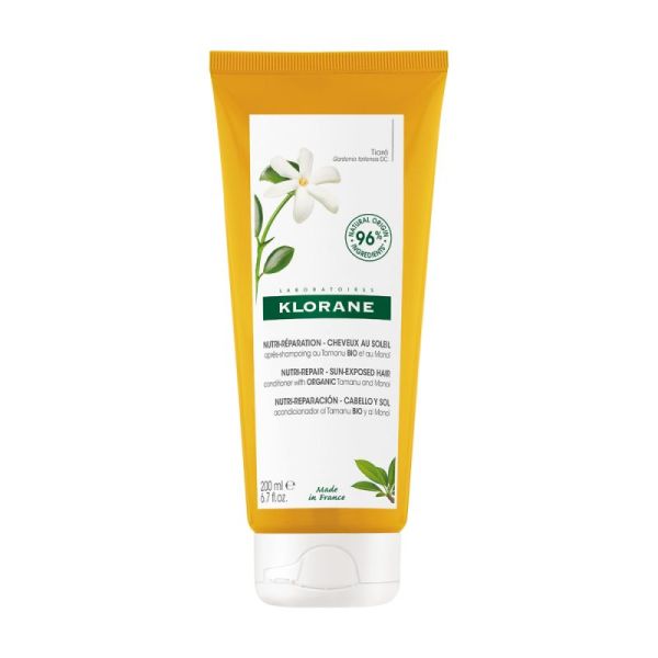 Klorane Baume riche réparateur - Cheveux exposés au soleil - Monoï & Tamanu BIO