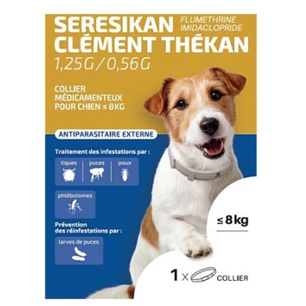 Seresikan collier antiparasitaire externe chiens