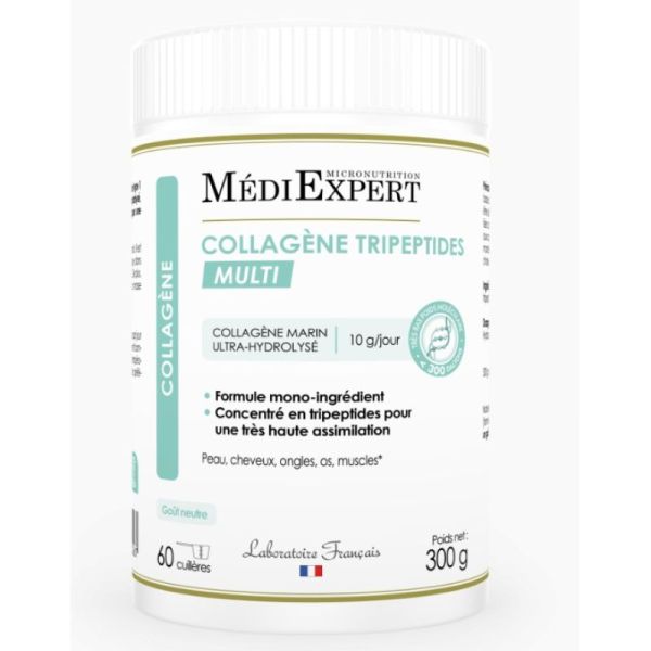 Mediexpert - Collagène marin tripeptides MULTI goût neutre 60 cuillères