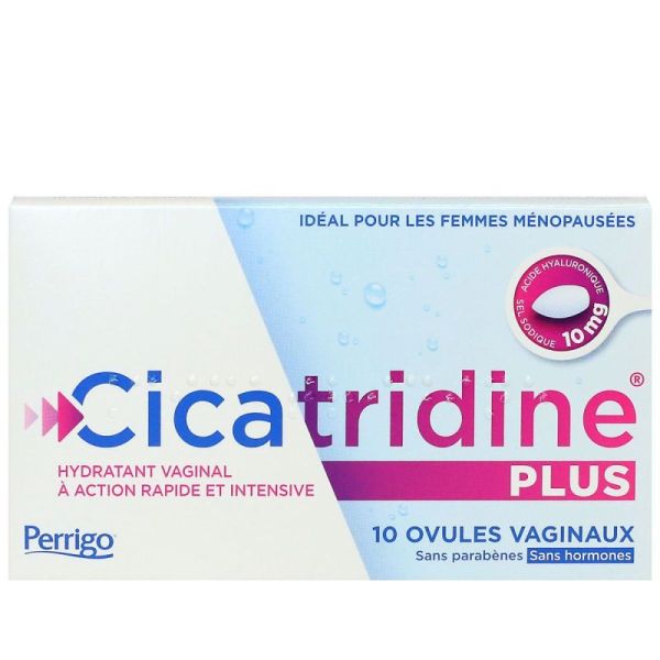 Cicatridine ovules vaginaux pour sécheresse vaginale (10 unités)