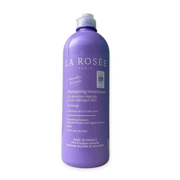 RECHARGE Shampoing nourrissant kératine végétale & châtaigne BIO 400ml