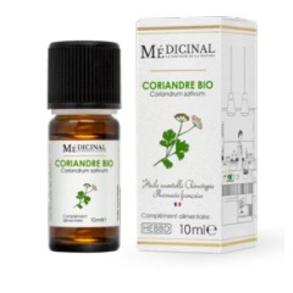 Medicinal huile essentielle de coriandre bio (10 ml)