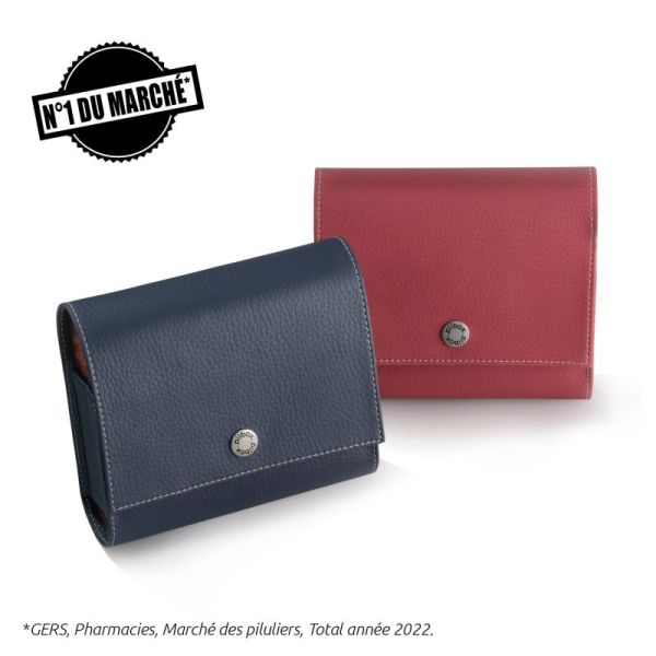 Pilbox Maxi pilulier hebdomadaire fauve/marine
