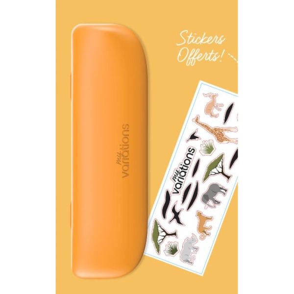 Etui de transport myvariations enfant ORANGE + Stickers offert !