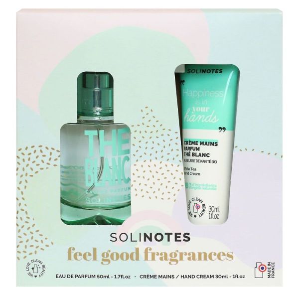 Solinotes Thé Blanc Coffret (50 ml) avec crème mains