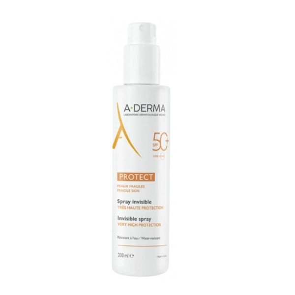 A-derma spray invisible protect spf 50+ 200ml