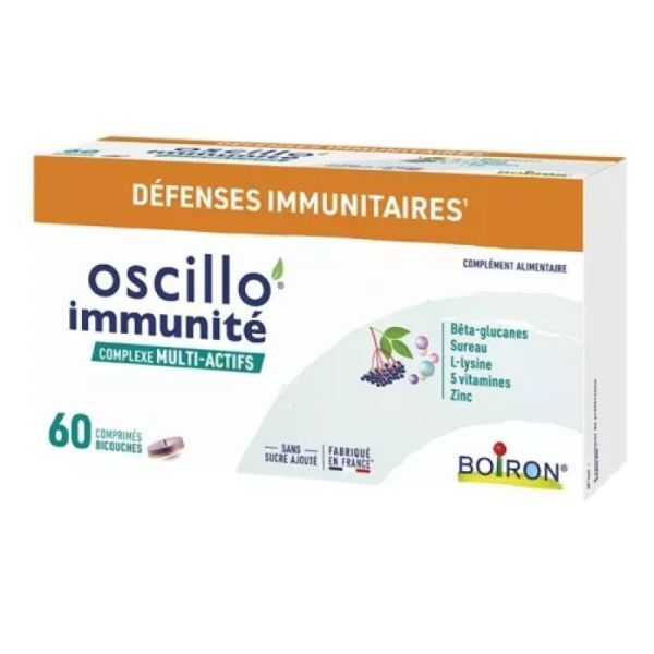 Boiron - Oscillo Immunité complexe Multi-actifs 60 comprimés bicouches