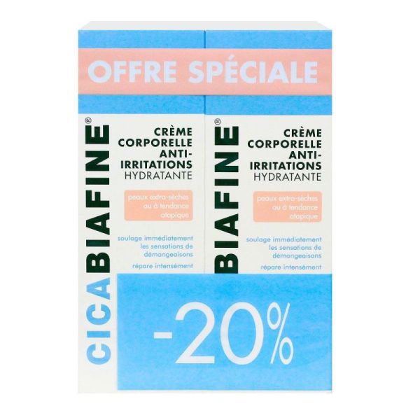 Cicabiafine crème hydratante anti-irritations (toutes peaux)