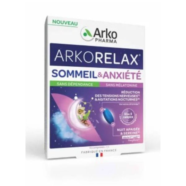 Arkorelax - Sommeil & Anxiété 15 comprimés