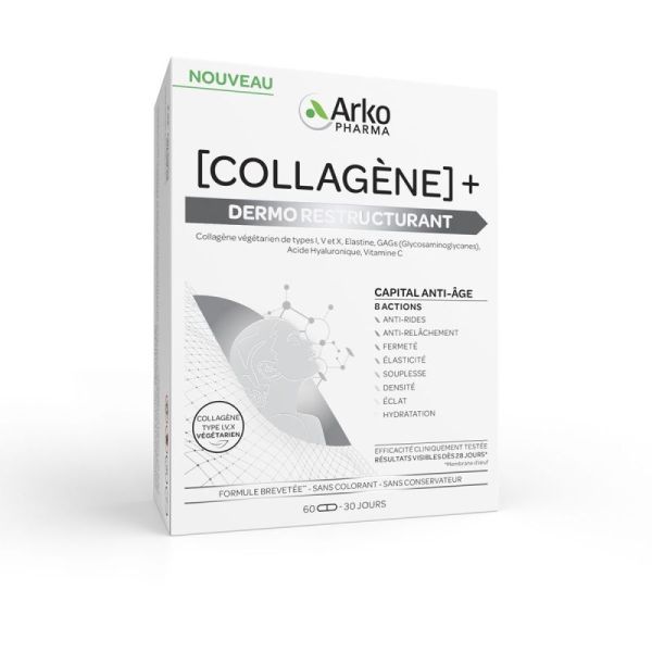 Arkopharma - Collagène+ Dermo restructurant 60 gélules
