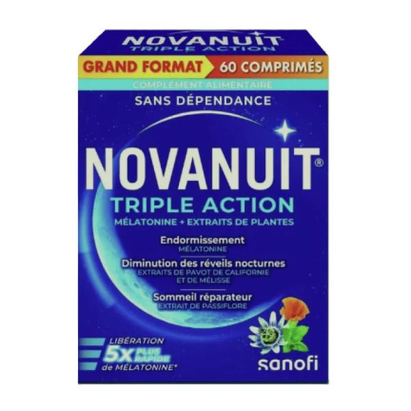 Sanofi Novanuit Triple Action Grand Format (60 comprimés)