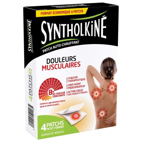 Syntholkine - patchs auto-chauffant petit format par 4