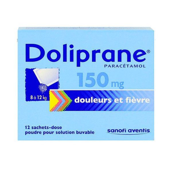 Doliprane sachets 150 mg (12 sachets)