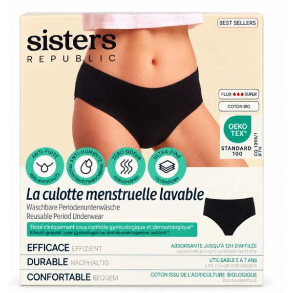 La culotte menstruelle lavable - Taille XL / 42