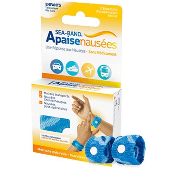 Sea Band - Bracelet Apaise nausée enfant ROSE