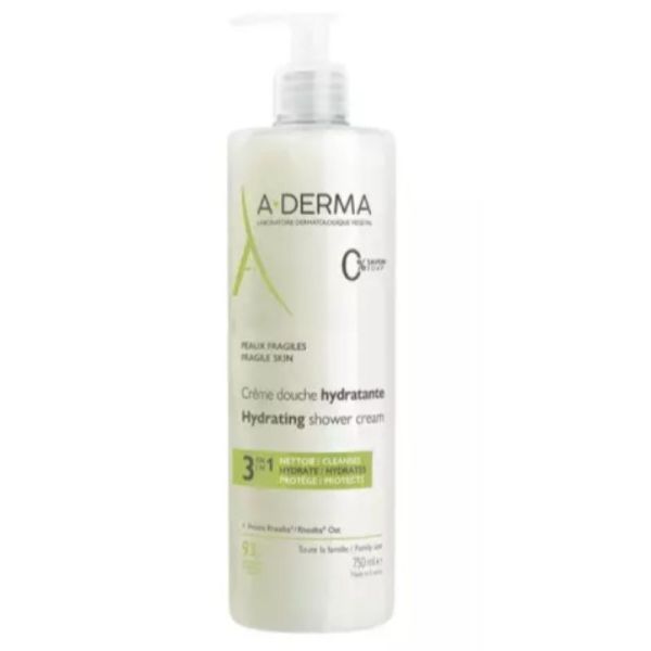 A-derma crème de douche hydratante 3en1 750ml