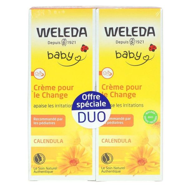 Weleda Crème pour le change Lot de 2 (2 x 75 ml)