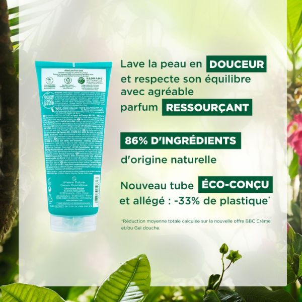 Klorane gel douche parfum eau de tiaré tous types de peaux