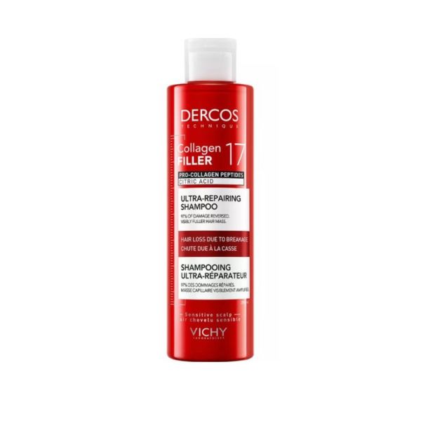 Dercos - Collagen filler 17 Shampooing ultra-réparateur 200ml