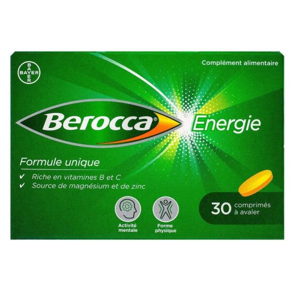 Berocca comprimés énergie goût orange (30 unités)