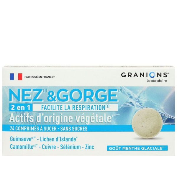 Granions comprimés à sucer Nez-Gorge x24
