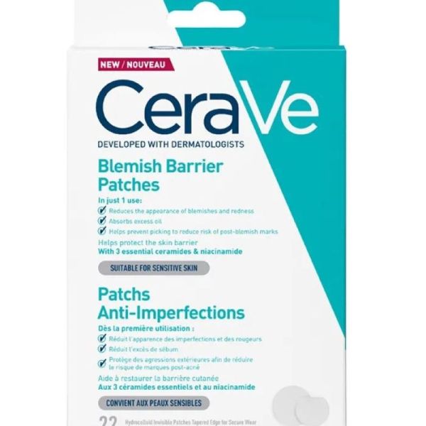CeraVe - Patchs anti-imperfections 2 tailles 22 patchs