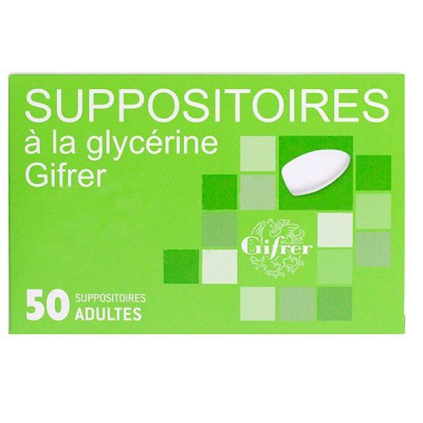 Gifrer suppositoires à la glycérine (S50) pour constipation