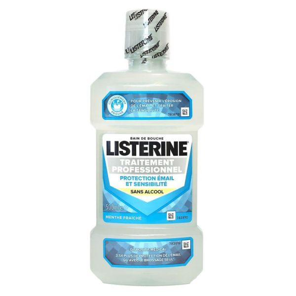 Listerine traitement professionnel pour dents sensibles (500 ml)