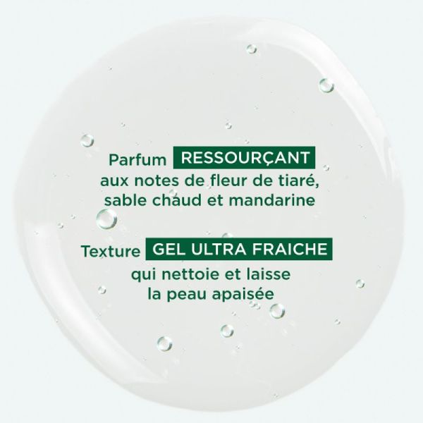 Klorane gel douche parfum eau de tiaré tous types de peaux
