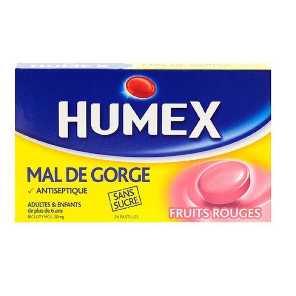 Humex pastilles mal de gorge aux fruits rouges (S/S 24)