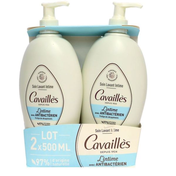 SOIN LAVANT INTIME AVEC ANTI-BACTERIEN 2x500ml