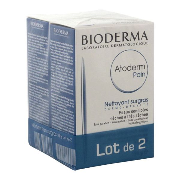 Atoderm pain nettoyant nourrissant surgras Lot de 2 (150 g)