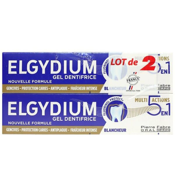 Elgydium gel dentifrice multi-actions (2 x 75 ml)