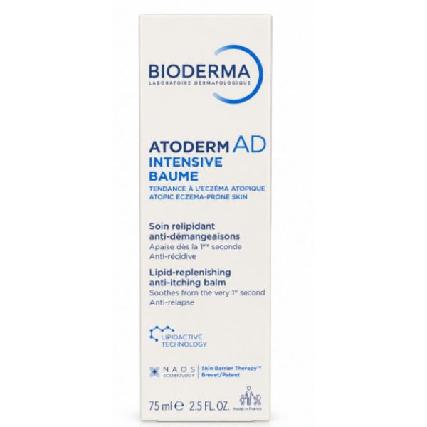 Atoderm AD intensive baume 75ml soin relipidant anti-démangeaisons