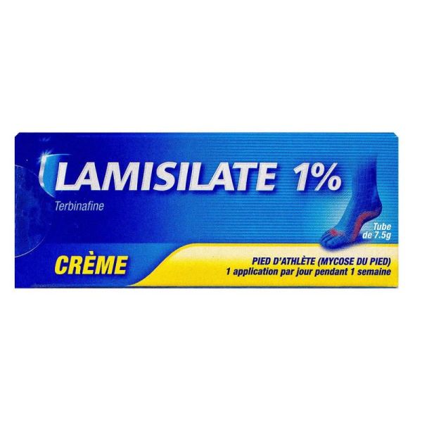 Lamisilate Crème 1% (75 g) pour mycoses du pied
