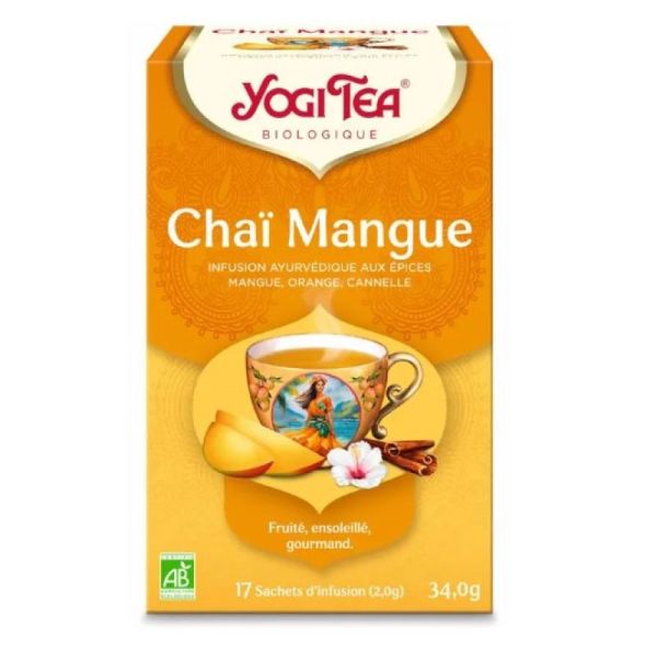YogiTea - Sachets d'infusion Chaï Mangue x17