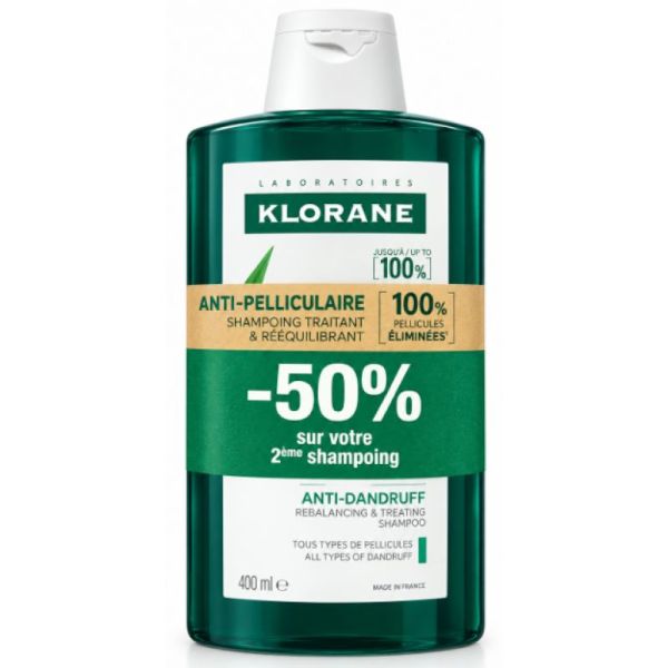 Klorane - Duo shampoing traitant & reéquilibrant 400ml x2