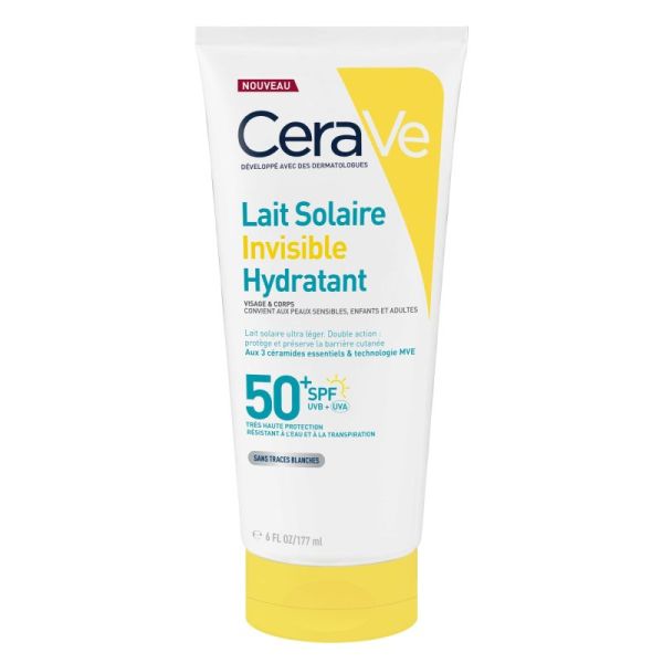 CeraVe - Lait solaire invisble hydratant spf50+ 177ml