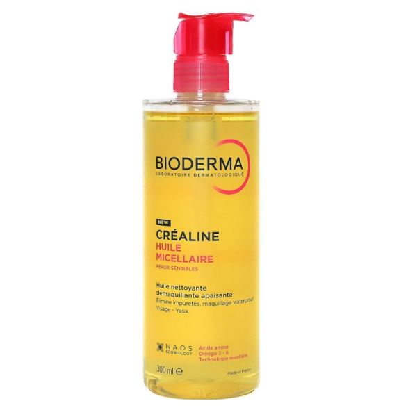 Bioderma - Créaline huile micellaire démaquillante apaisante 300ml